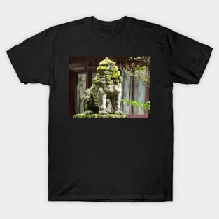 Mossy Statue at a Japanese Shrine T-Shirt